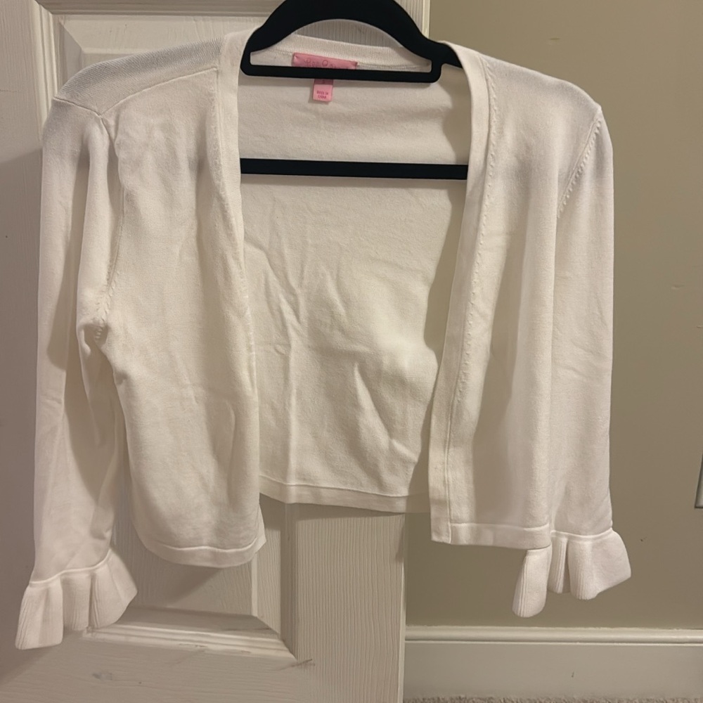 Lilly Pulitzer White Cardigan